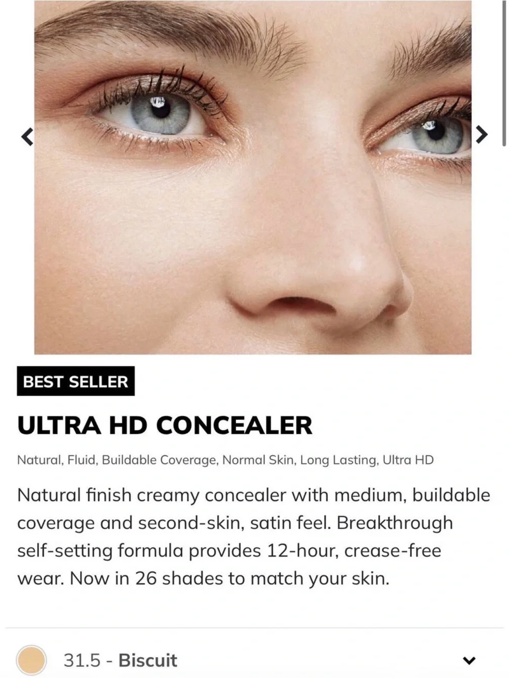31.5-Makeup Forever Ultra HD Concealer - NEW NO BOX